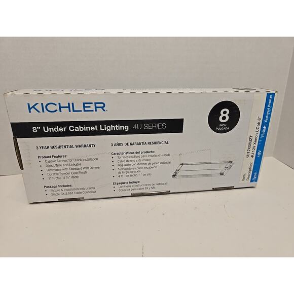 8 Inch Kichler 12V Xenon 4u Under-Cabinet Lighting 4U12X08BZT Textured Bronze - Picture 4 of 4